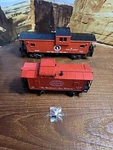 Lionel Gauge Illuminated Gn 19703 Caboose And S.p.&s. 861. Fixed Price $53.00.