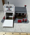 Model Power 414 Ho Billy's Auto Body Building Pre-built. Fixed Price $24.99.