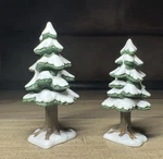 Department 56 Heritage Village Small Porcelain Pines Set Of Trees Box 5251-5. Fixed Price $15.99.