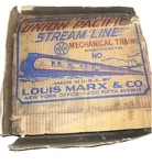 Marx Train - Electric M10000 Union Pacific Stream Line Cars And Tracks Untested. Fixed Price $150.00.