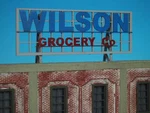 Korber Models #D0027 - Scale Roof Top Sign "wilson Grocery Co." Kit. Fixed Price $21.95.