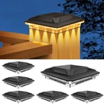 Solar Cap Lights Outdoor Pack Upgraded 16LED Spot Lens Waterproof Post.... Fixed Price $45.61.