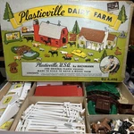 Bachmann Bros Plasticville Dairy Farm Set, RU4-498, 95% Complete Very Nice Ho. Fixed Price $75.00.