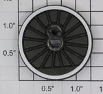 Lionel 8042-117 Whitewall Plain Center Wheel. Fixed Price $8.00.