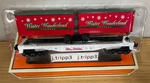Lionel 2528680 Christmas Winter Wonderland Flatcar Piggyback Trailers Gauge. Fixed Price $104.95.