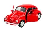 Welly Vw Volkswagen Beetle Red 1:34 Die Cast Metal Model New In Box. Fixed Price $9.50.