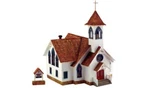 New Woodland Ho Structure Built-&-ready Community Church BR5041. Fixed Price $84.49.