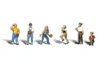 New Woodland Scenics Baseball Players Ii Ho Train Figures A1870. Fixed Price $19.99.