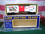 K-line K-6444 1990 Merry Christmas Holiday Boxcar New Original Made Usa Nib. Fixed Price $14.99.