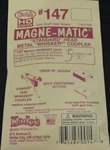 Kadee Ho Scale #147 Underset "whisker" (medium 9/32") Metal Magne-matic Coupler. Fixed Price $6.75.