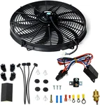 Blackhorse-racing 16" Inch Electric Radiator Fan High 3000 + Cfm Thermostat W. Fixed Price $81.60.