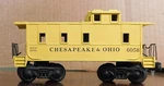 Lionel C-40-3 Type Caboose Chesapeake & Ohio Die Rd# 6058 O-27 Rare. Fixed Price $120.00.