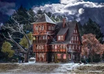 Vollmer 43679 Ho Kit Of Villa Vampire With Colour Tablets. Fixed Price $77.99.