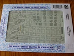 Microscale #48-666 Data For: Freight Cars Gothic Black (2 Sheets). Fixed Price $11.75.