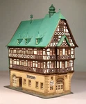 Scale Half-timber Town Center Hotel 'riesen' Pro-assembled Kit, Kibri #37117. Fixed Price $125.00.