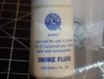 O-scale Lionel 6-02920 Smoke Fluid 0.3 Oz; 2PKGS, Opened W/leakage. (122307). Fixed Price $7.73.