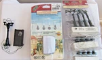 Lemax Minatures Village Collection Street Lamps, Ac Power Adapter, Yard. Fixed Price $25.00.