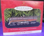 Hallmark Keepsake 746 Norfolk And Western Steam Locomotive Lionel ORN-1999-QX637. Fixed Price $6.01.