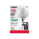 Satco S21257 - Watt G40 Led Globe Light Bulb 4000K 120 Volts (6 Pack). Fixed Price $59.70.