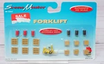 433-1619, Forklift Barrels Pallets Boxes, 1/87 Ho Scale. Fixed Price $14.95.