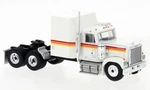 Brekina Gmc General #85779 1980 Truck Tractor, White/red-orange Stripes 1/87 Ho. Fixed Price $27.95.
