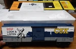 Mth Rail 30-74776 Csx Box Car W/blinking Led Lights New Scale Lqqk. Fixed Price $80.00.