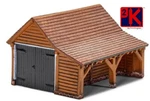 Hornby Skaledale R7271 - Modern Timber Garage 00 Gauge Building T48 Postage. Fixed Price $21.37.