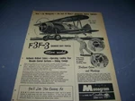 VINTAGE..1962 Monogram Hobby Kits "F3F-3"..SALES Ad..rare! (761W). Fixed Price $8.99.