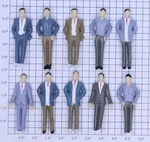 Acme 22-1255 Standing Male Figure Assortment (bag Of 10). Fixed Price $15.00.