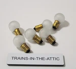Lionel 526 Frostred 18 Volt Screw Base Bulb Pack Of (6) New. Fixed Price $10.25.
