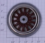 Lionel SM-75X Red Spoked 2-3/8" Std Gauge Electric Loco Super Motor Wheel W/gear. Fixed Price $12.00.