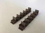 Passenger Coach Seats Brown 11X13X72MM Ho 1/87 Scale Pikestuff 541-4100. Fixed Price $10.62.