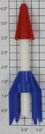 American Flyer P14A686 Scale Red White And Blue Rocket. Fixed Price $12.00.