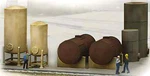 Walthers Cornerstone (ho) 933-3197 Industrial Tanks Detail Set Kit Nib. Fixed Price $13.85.