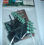 Busch 6016 Ho Scale Wrought Iron Fence W/brick Posts -- 25-1/2" 65CM. Fixed Price $14.25.