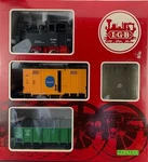 Scale Lgb Freight Set, Dr #995001 Steam Locomotive & Two Cars G1024. Fixed Price $334.71.