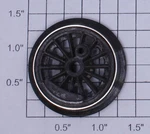 Lionel 701-18 B6 Plain Open Spoked End Wheel With Nickel Rim (12). Fixed Price $50.40.