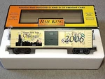 Mth Gauge New Years 2006 "chicago" Boxcar 30-74258 Original Tslh. Fixed Price $14.99.