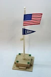 Lionel Flag And Pole Base (1983). Fixed Price $17.51.