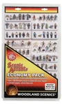 Woodland Scenics Ho Scale People Assorted Worker Set Economy Pack A2052. Fixed Price $160.08.