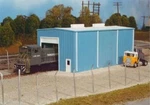 Pikestuff (ho-scale) #541-5000 Small Engine House (blue) Nib. Fixed Price $15.95.