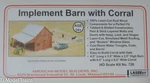 American Model Builders #726 Implement Barn With Corral, Kit (ho) Laser Cut. Fixed Price $84.95.