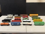 Life-like/bachmann/mantua/athearn/k-line/tyco Ho Scale Train Cars (X20) Lot. Fixed Price $259.95.