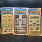 Lot Of 3 Vintage Life Like Ho Scale Poles & Billboards, Animals, Road Barriers. Fixed Price $7.99.