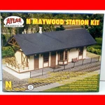 Maywood Station Kit Tan W/ Brown Trim Atlas 2848 Scale. Fixed Price $26.57.