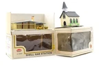 Model Power Scale 7404-87 Shell Gas Station And Country Church 55-7315. Fixed Price $24.99.