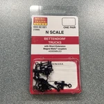 Micro-trains Stock # 00302021 (1000) Bettendorf Trucks Short Extension N-scale. Fixed Price $9.99.