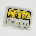 Woodland Scenics Accents A2191 N-scale Train Newsstand 4 Figures & Props. Fixed Price $18.95.