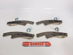 4X Rklin H0 Curved Switch Connectors Missing M-track 5141 5142 #EF499-1. Fixed Price $69.40.