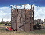 Walthers Cornerstone Ho Scale Building/structure Kit Gas Storage Tank W/ Trusses. Fixed Price $51.99.